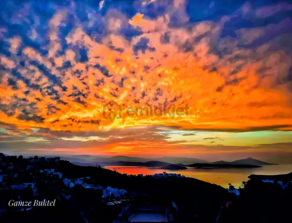 Bodrum Bağla Bankevler`de Full Deniz Manzaralı 2+1 Üst Kat 1