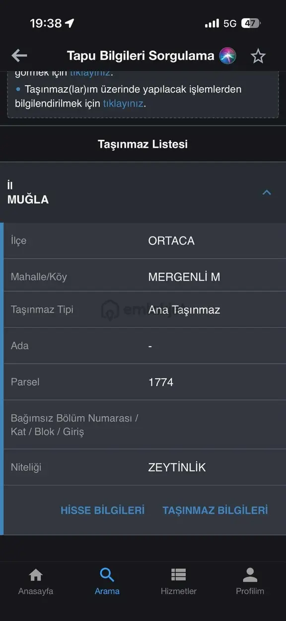 Mergenlide Satılık 500 M2 Arazi 2