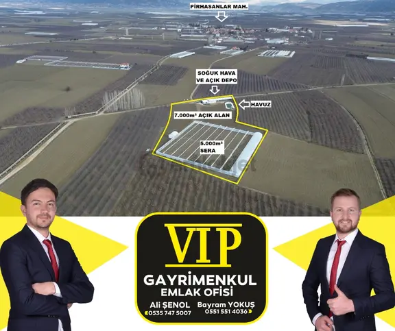 Vıp Gayrimenkul' Den Pirhasanlar Mah. 12.600 M² Sera +ev+ Ardiye 1