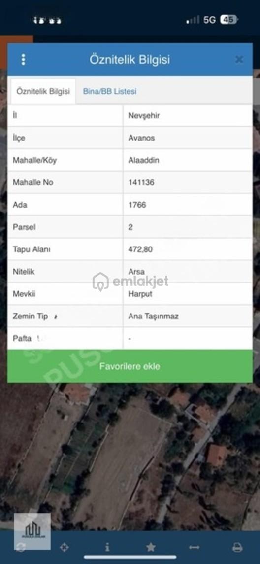 Avanos Alaaddin'de Satılık Konut İmarlı Arsa - 472m² 2