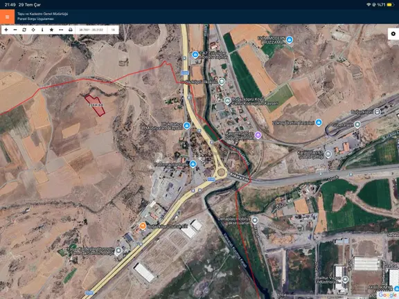 İncesu Saraycık Ankara Yoluna Yakın Satılık 7248 M2 Tarla 2