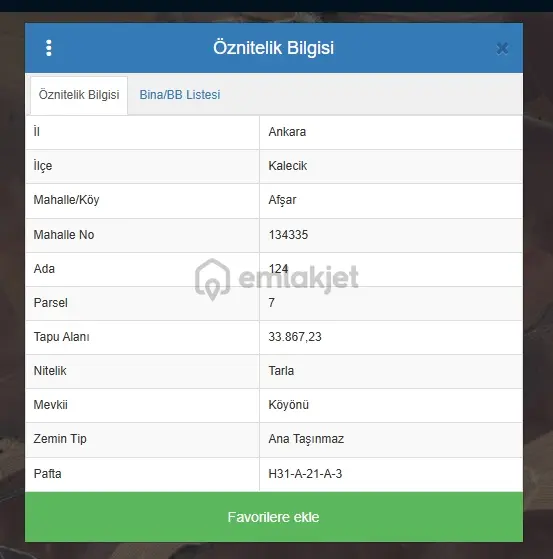 Ankara Kalecik Afşar Mahallesi'nde Satılık Arsa 33.800 M2 2