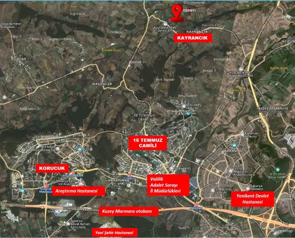 Remax Design Adapazarı Kayrancıkta Yola Cepheli 2.481 M2 Satılık Bahçe 2