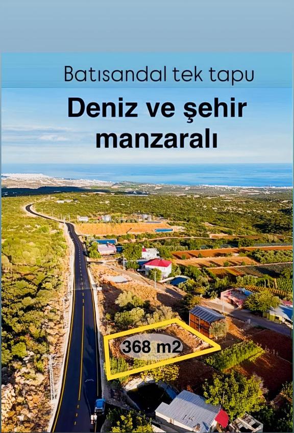 Erdemli Batısandal 368 M2 Full Deniz Manzaralı Villalık Arsa 1