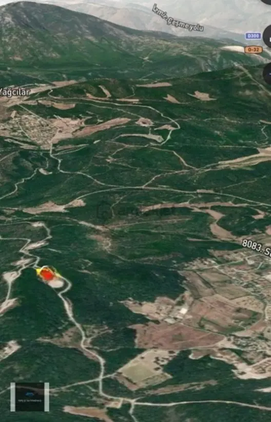 Urla Kuşçular'da Müstakil Yatırımlık 4.891m² Zeytin Ağaçlı Tarla 2