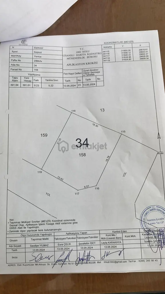 Sahibinden Kepsut Yenice'de Satılık 392 M² Konut İmarlı Arsa 2