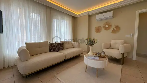 Alanya Güllerpınarında Ultra Lüks Eşyalı Merkezi Konum 1+1 Daire 1