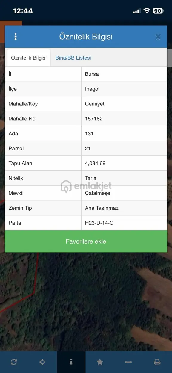 Nezir Gm'den Cemiyet Mahallesinde Satılık Tarla 2