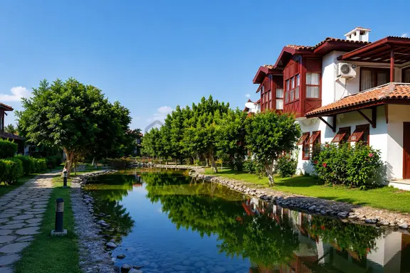 Manavgat' Aksaz 'da Bizimköy Tatil Sitesindeki Dubleks Villa... 2