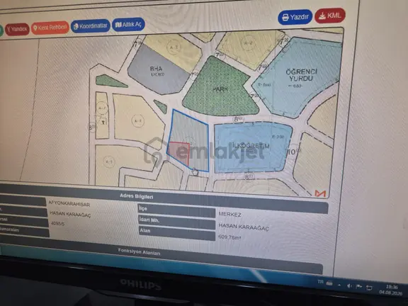 Hasan Karaağaç'ta Satılık 609 M² İmarlı Arsa 2