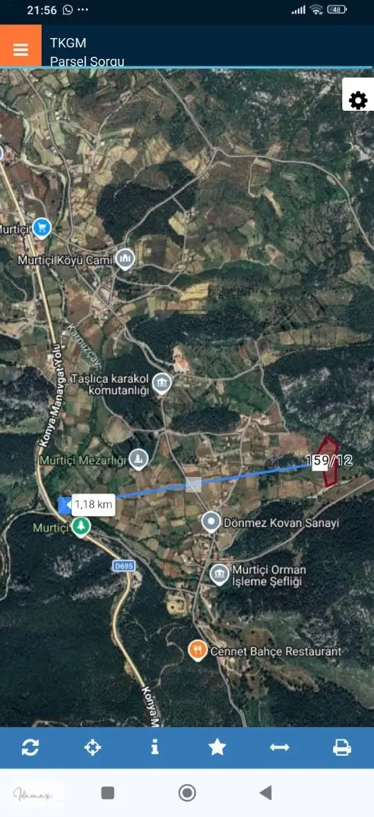 İdamax'tan Akseki Murtiçi'nde Müstakil 12.345 M2 Ceviz Bahçesi 2