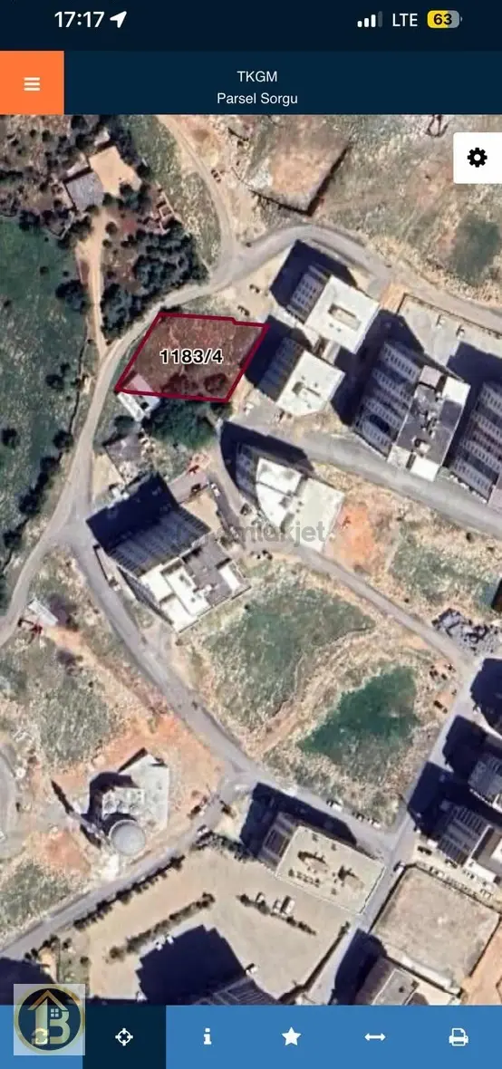 Hastane Arkası Gelişen Bölge 1230 M2 İmarlı Arsa 2
