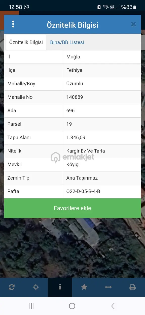 Muğla Fethiye Üzümlü Satılık Arsa 2