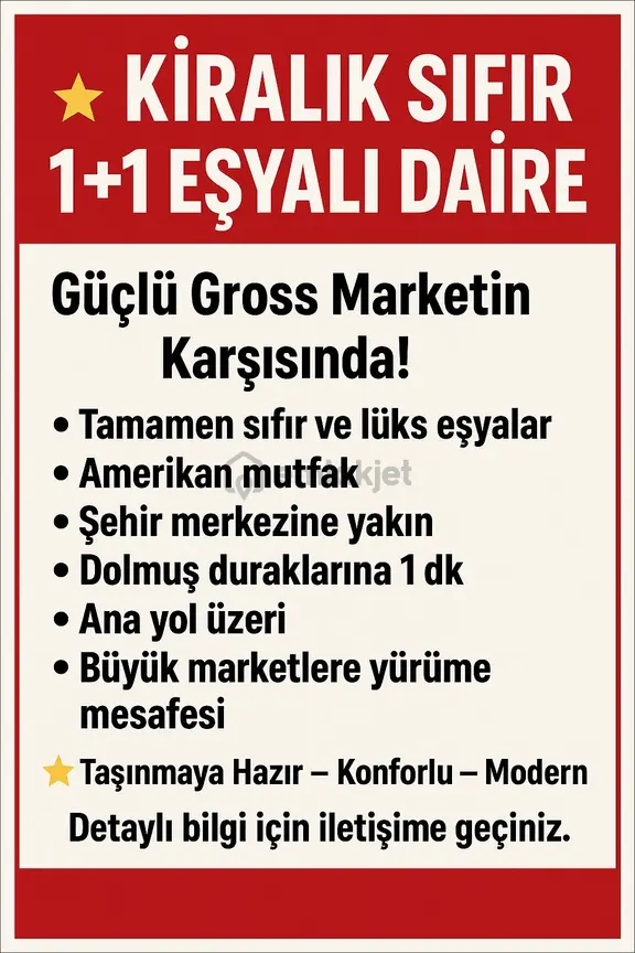 Sorgun Hanbaşı'nda Sıfır Eşyalı Kiralık 1+1 Daire 2