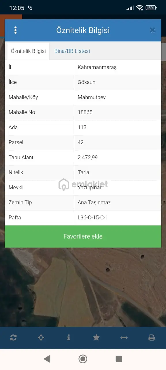 Mahmutbey Mahallesi'nde Satılık Tarla 2