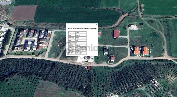 Didim Hisar Mahallesi'nde Mavişehire Yakın Konumda 184 M² Villa İmarlı Satılık Arsa 2