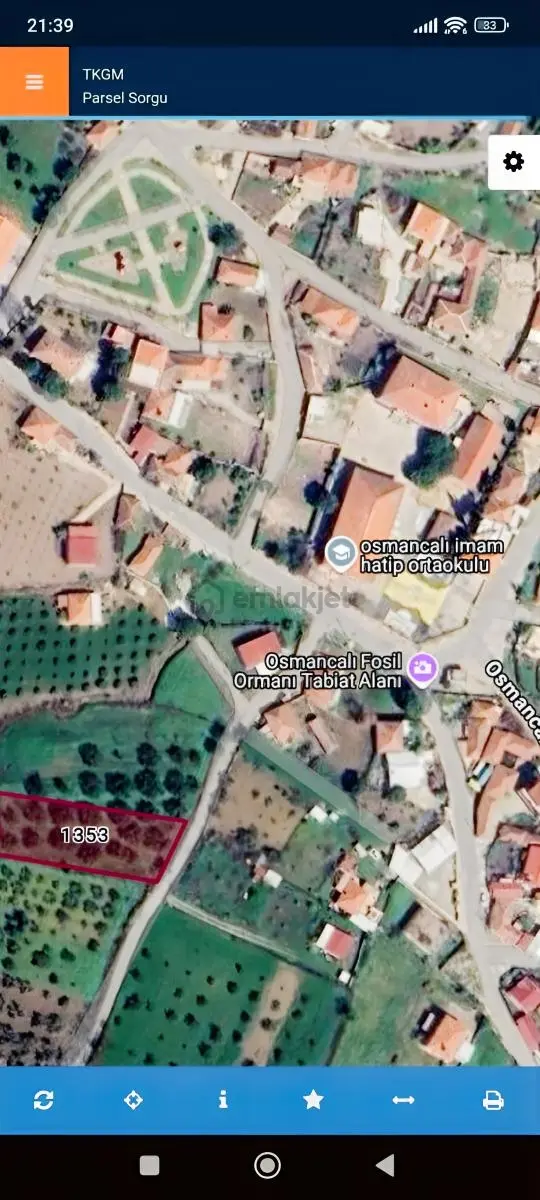 İkiz Villa İmarlı,dünya Mirası Fosil Ormanı'na Komşu 1229m² Arsa 2