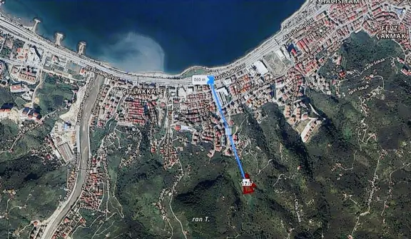 Remax Çıtlakkale'de Deniz Manzaralı İmarlı Tek Tapu 7001 M2 Arsa 2
