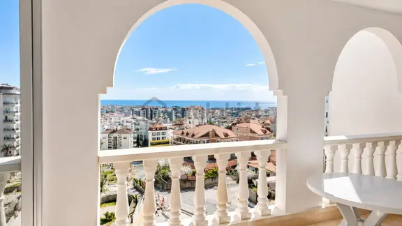 Alanya Cikcilli'de Deniz Manzaralı İkamete Uygun 2+1 Satılık Daire 1