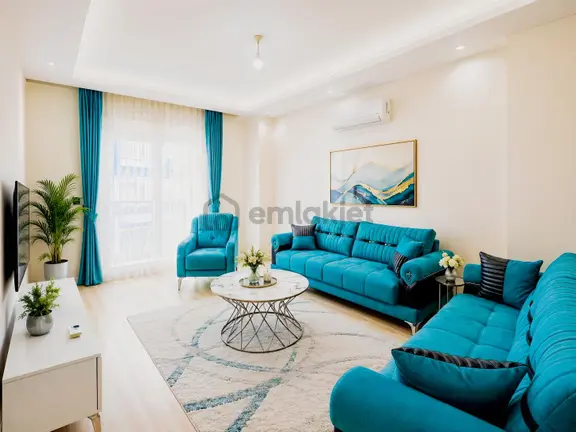 Mahmutlarda Yeni Binada Sıfır Eşyalı Ayrı Mutfak Dev Balkon 1