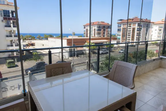 Alanya Kestelde Deniz Manzaralı Denize 100m 1+1 Eşyalı Daire 1