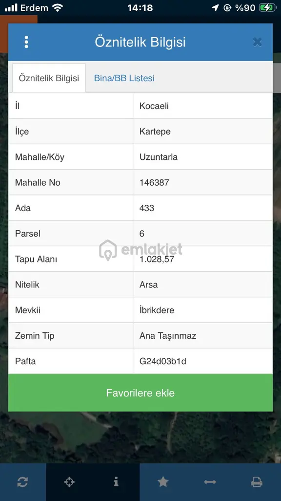 Kartepe Uzuntarla'da 1000 M² Doğa Manzaralı Satılık Arsa 2
