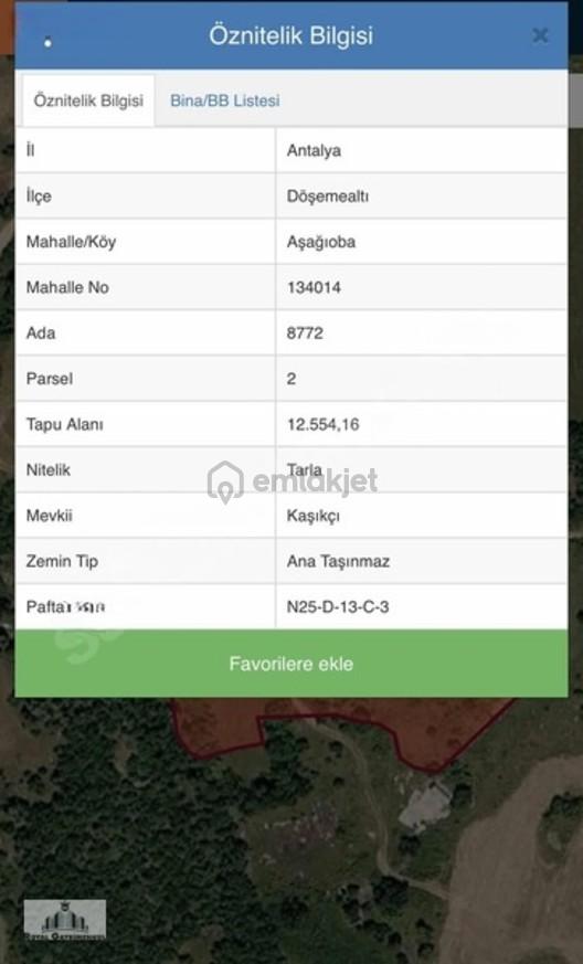 Antalya Döşeme Altında Satılık Tarla 2