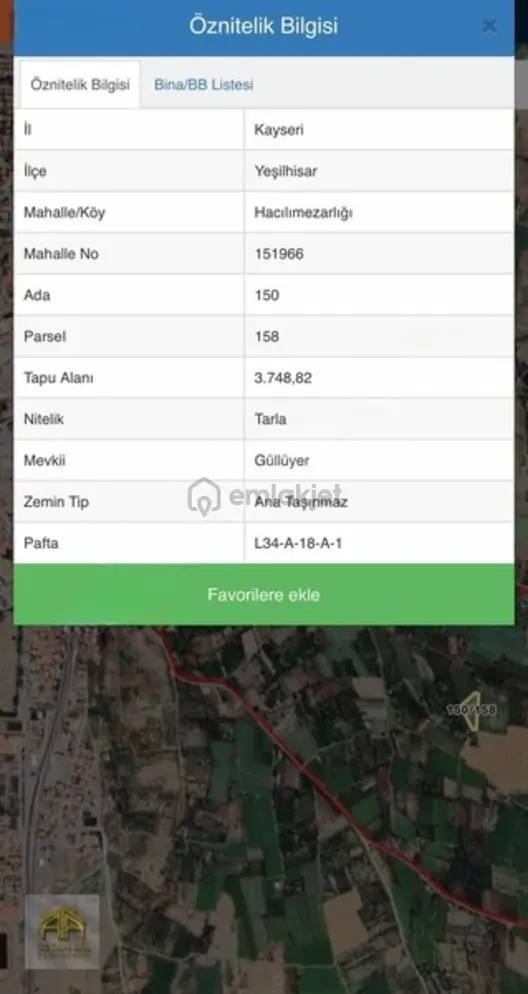 Yeşilhisar Saz Yolunda Tek Tapulu 3.748m2 Acill Satılık Bağ 2