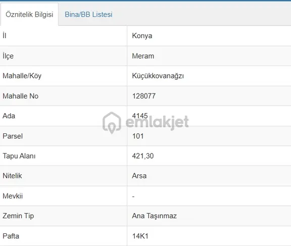 Efdal Yatırımdan Meram Kovanağzında Satılık Köşe Parsel Arsa 1