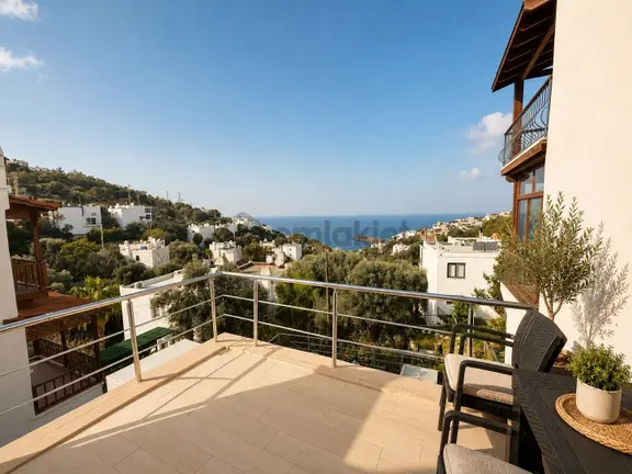 Yalıkavak Dirmil Sporkent1 Plajlı Sitede Deniz Manzaralı Villa 1