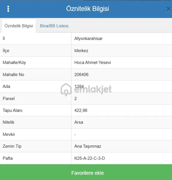 Hoca Ahmet Yesevi Satılık 1.314m2 Arsa Köşe Ayrık Nizam 2 Kat 2