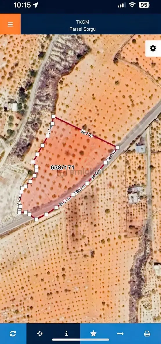 Oğuzeli Subaşında Asvalta Sıfır 6.700 Metre Tek Tapu Arazi 1