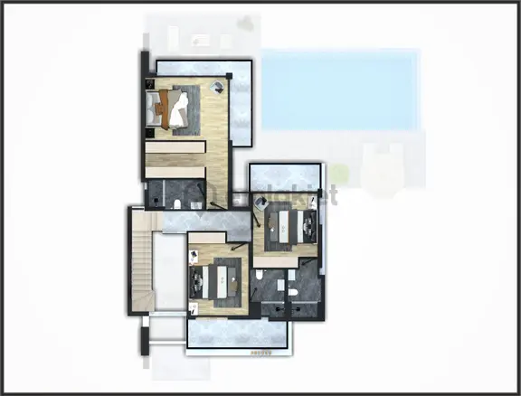 Girne Ozanköy'de Türk Koçanlı Deniz & Dağ Manzaralı Lüks Villa 2