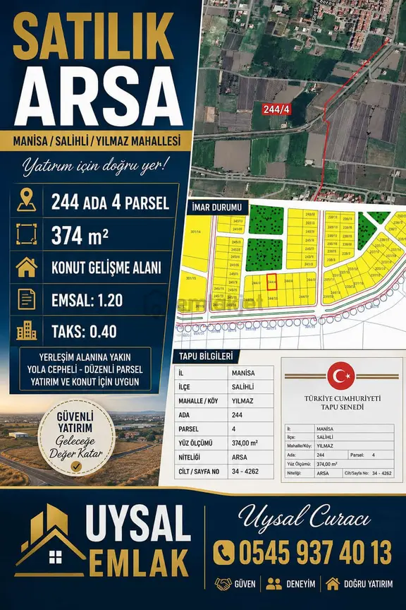 Yılmaz Mahallesi Satilik Arsa 1