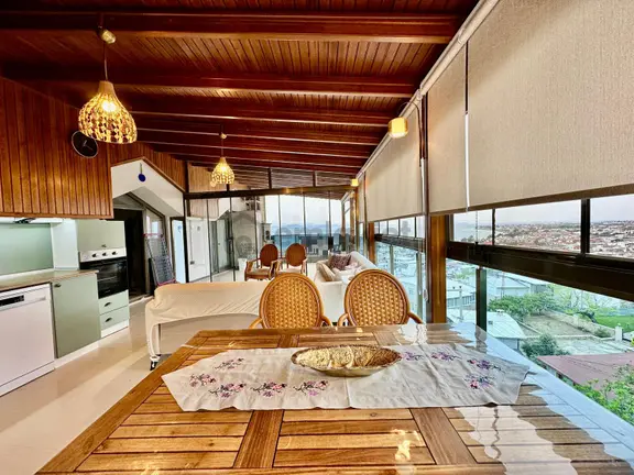 ꧁ay Emlaktan꧂güre'de Lebi Derya Deniz Manzaralı Çift Mutfaklı Kapalı Otoparklı Satılık 3+1 Dubleks 1