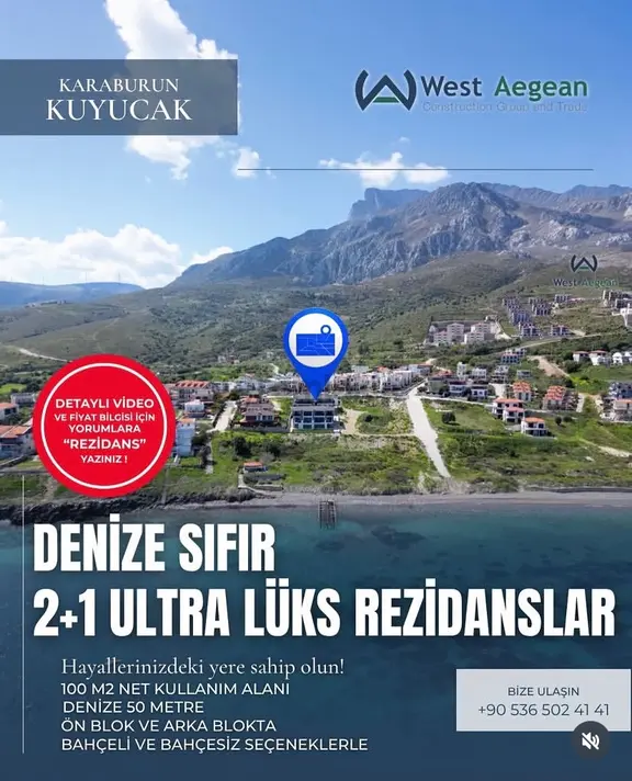 Karaburun Kuyucakta Denize 30 M 2+1 Yazlık Daireler 2