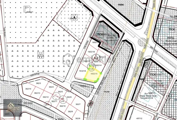 575 Metre Tek Tapu Her İki Cephesi Park İmarlı - İnşaata Açık 2