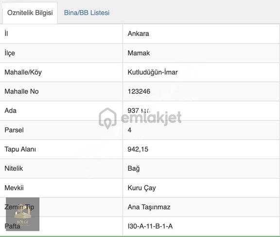 Bölge Emlak'tan Kutludüğünde Satılık 943 M2 Müstakil Parsel Arsa 2