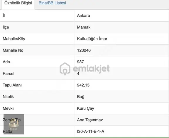 Bölge Emlak'tan Kutludüğünde Satılık 943 M2 Müstakil Parsel Arsa 2