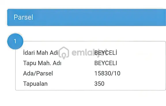 Beyceli'de 4 Kata İmarlı 350 M² Arsa. Kozan Yoluna Yakın 2