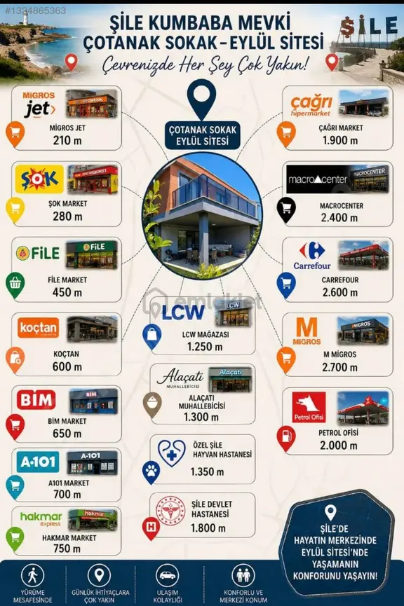 Şile Kumbaba Butik Site Havuzlu Müstakil Girişli 3+1 Satlk Villa 2