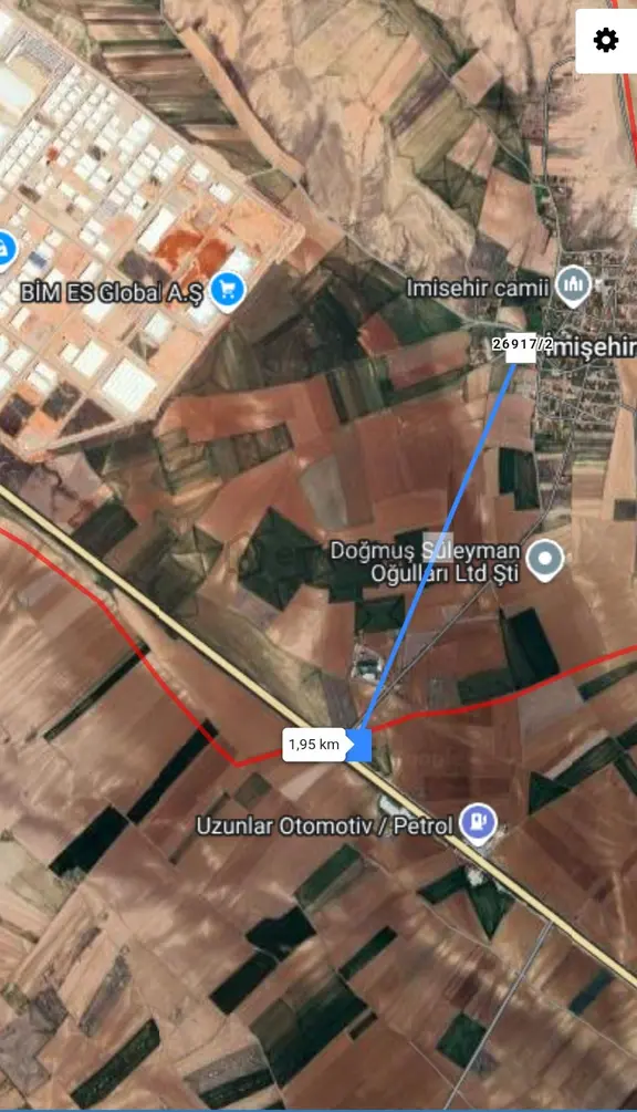 İmişehirde Köyiçi 1.350 M² Bahçe Tapulu Satılık 1