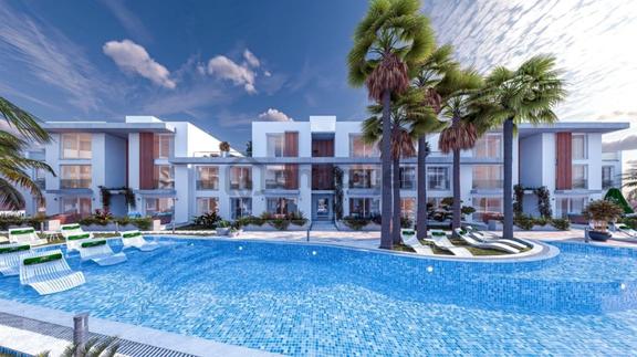 Kıbrıs, Gazimağusa'da Olıve Court 2 Satılık 1+1 Daire 2