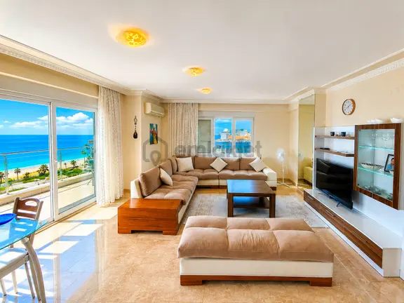 Alanya Mahmutlarda Denize Sıfır Full Deniz Manzaralı 2+1 Daire 2