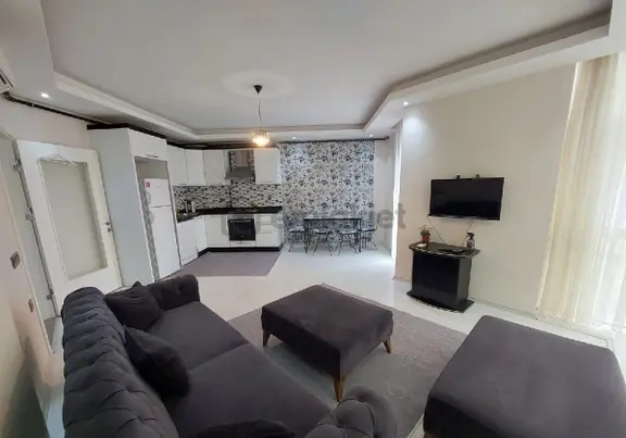 Konyaaltı Hurma'da Havuzlu 1+1 Lüks Eşyalı Kiralık Daire 1
