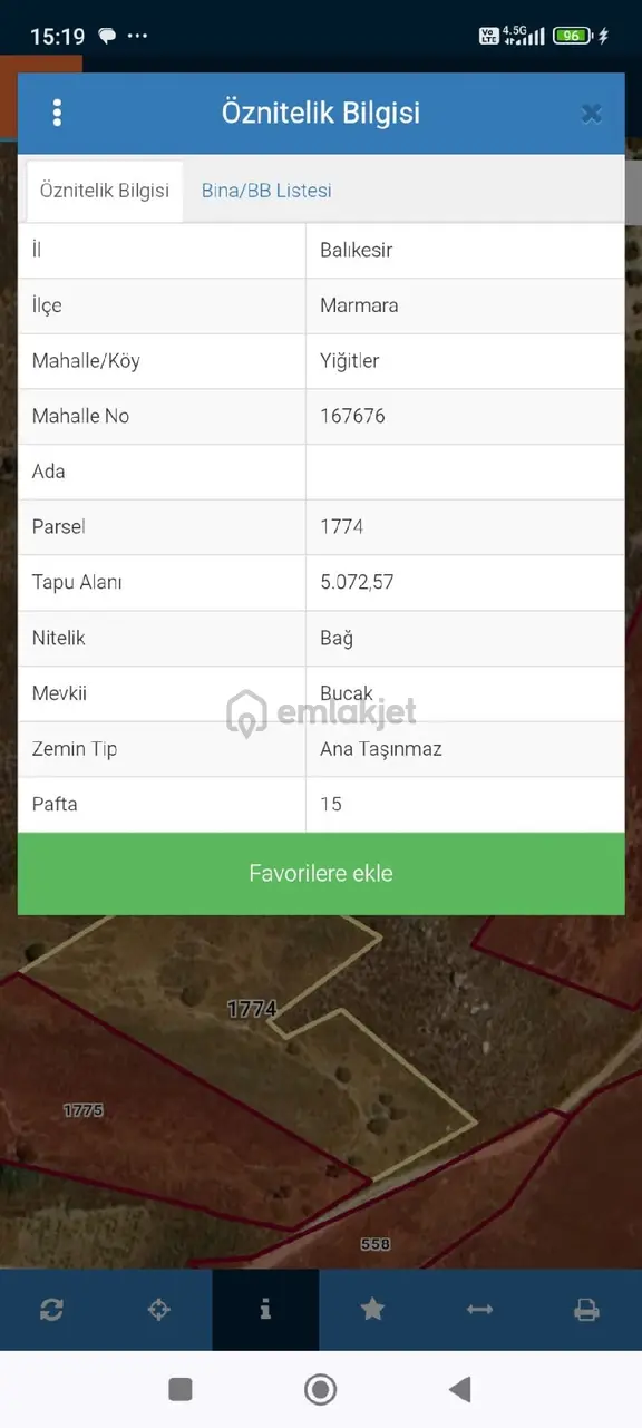 Sevgi Emlaktan Satılık Bağ Yeri Arsa 2