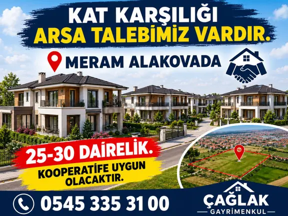 Kat Karşılığı Arsa Talebimiz Vardır