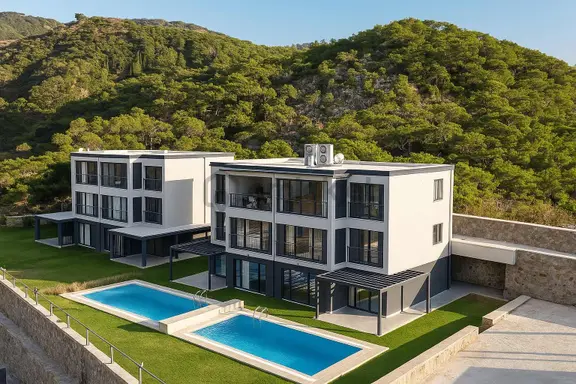 Bodrum Yalıkavak Satılık Deniz Manzaralı 5+1 Havuzlu 1