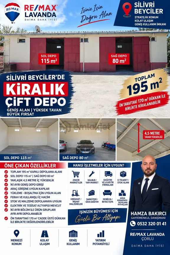 Silivri Beyciler’de Cadde Üstü 170 M² Kiralık Dükkan | Geniş Vitrin 2