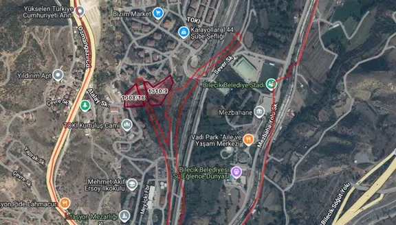 Bilecik Osmangazi Mah. İmar Planında Satılık Tarlalar 2